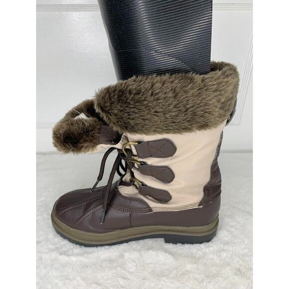 ATHLETECH WOMEN'S Faux Fur FIORELLA BROWN WINTER BOOTS SIZE 7M - Picture 5 of 8